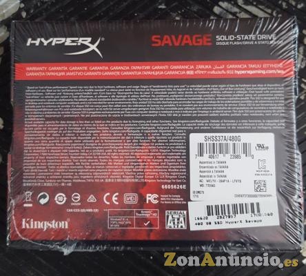SSD SAVAGE HYPERX 480G